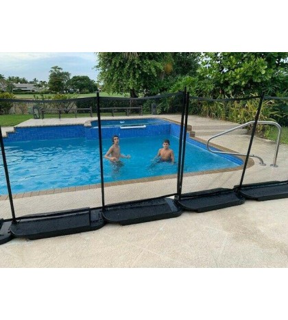 Pool Fence, No Hole!     120 feet of  NO HOLES system    4 tall