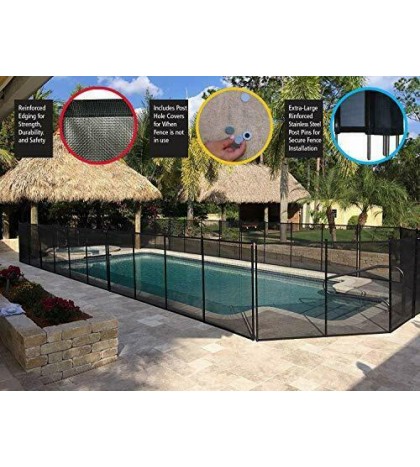 WaterWarden WWF300 5 Foot in-Ground Pool Fence, 5' (60