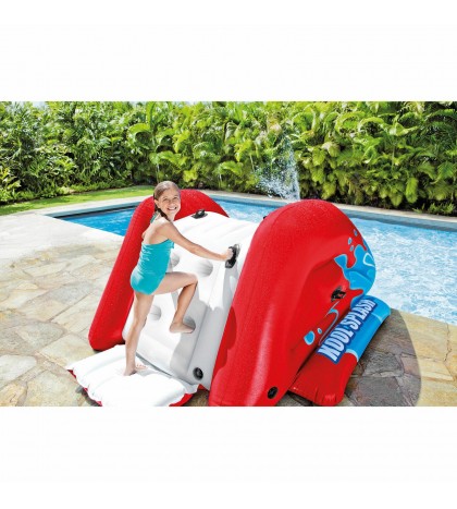 Intex Inflatable Pool Water Slide, Red & Intex Inflatabull Bull-Riding Float