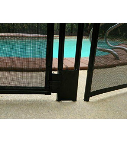 Pool Fence DIY by Life Saver Self-Closing Gate Kit, Black Black Gate