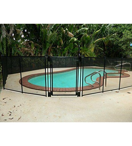 Pool Fence DIY by Life Saver Self-Closing Gate Kit, Black Black Gate