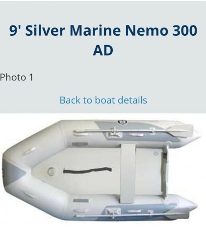 Silver Marine Inflatable Boats mat floor only  for Nemo 300AD/WD Calypso 300 WD