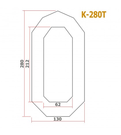 Protective Full Tent Awning for Inflatable Boat Kolibri