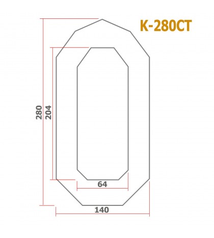 Protective Full Tent Awning for Inflatable Boat Kolibri