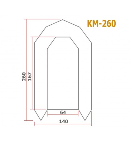 Protective Full Tent Awning for Inflatable Boat Kolibri