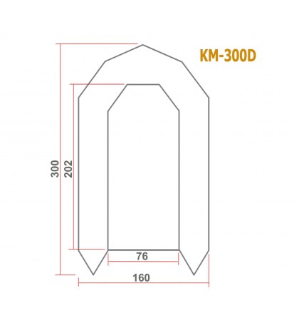 Protective Full Tent Awning for Inflatable Boat Kolibri