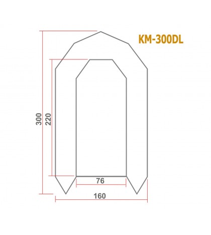 Protective Full Tent Awning for Inflatable Boat Kolibri