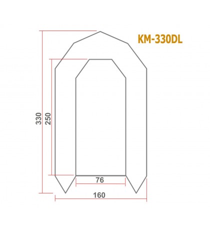 Protective Full Tent Awning for Inflatable Boat Kolibri