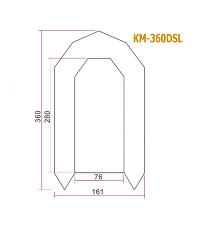 Protective Full Tent Awning for Inflatable Boat Kolibri