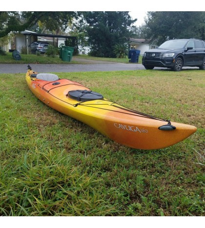 OLD TOWN CAYUGA 160 16 FT. KAYAK w/ FOOT CONTROL RUDDER