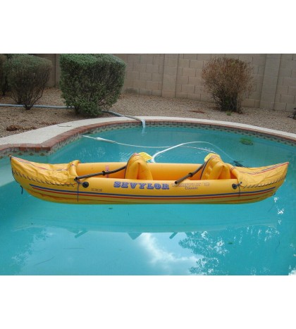 Sevylor Tahiti K79 Classic Inflatable 2-Person Kayak w/ Oars EUC