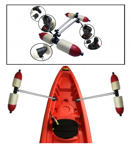 Pactrade Marine Boat Kayak Canoe PVC Stabilizer System Outrigger Arms Fishing