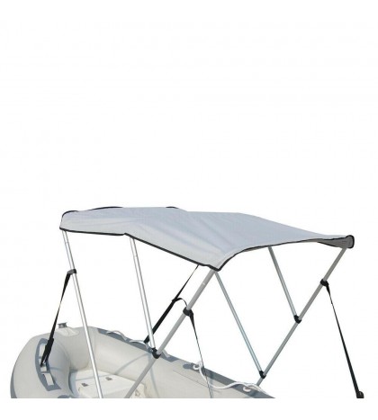 Portable Bimini Top Cover Canopy For Length 14 -16 ft Inflatable Boat (3 bow)