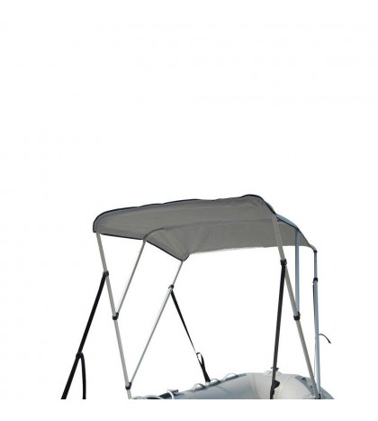 Portable Bimini Top Cover Canopy For Length 14 -16 ft Inflatable Boat (3 bow)