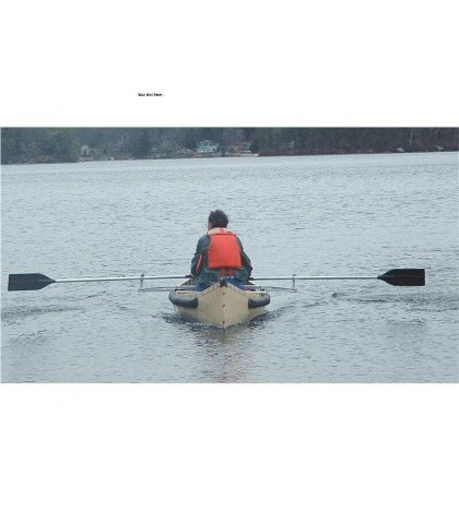 Row Outriggers for Canoe with Oars Included -- Rowing Beats Paddling!