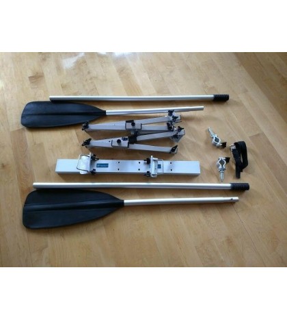 Row Outriggers for Canoe with Oars Included -- Rowing Beats Paddling!