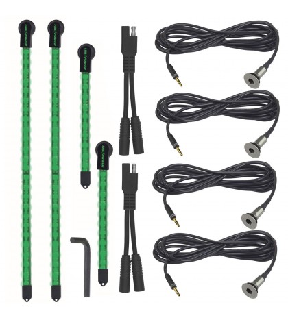 Yak-Power YP-LEDK-G4 Complete 4-Piece LED Light Kit (Green)