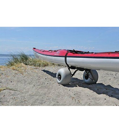 Seattle Sports BigSand Surfer Center Kayak Carrier Cart Dolly with Beach Ball...